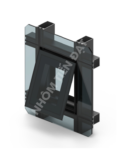 XTDA 65 aluminum curtain wall