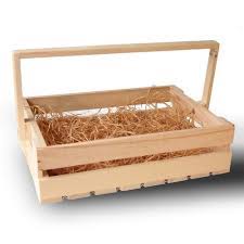 Decorative wooden basket