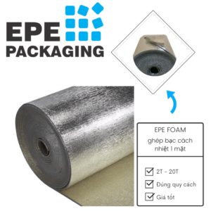 PE foam OPP roll with double sizes