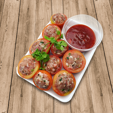 Tomatoes stuffed with meat