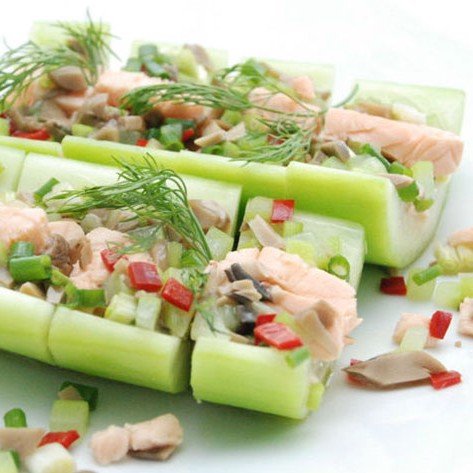 Snakehead fish steamed with gourd