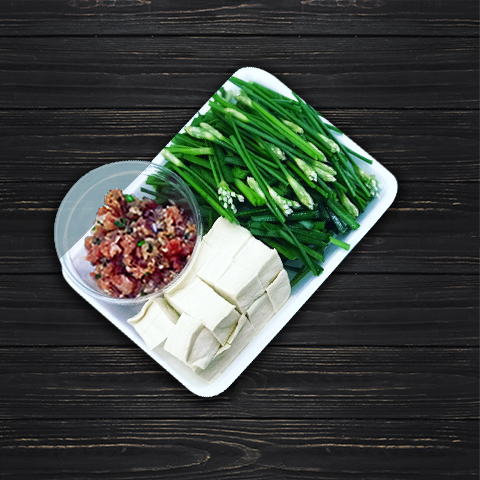 Tofu and chive soup