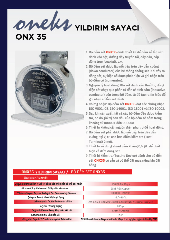 ONX35 lightning counter