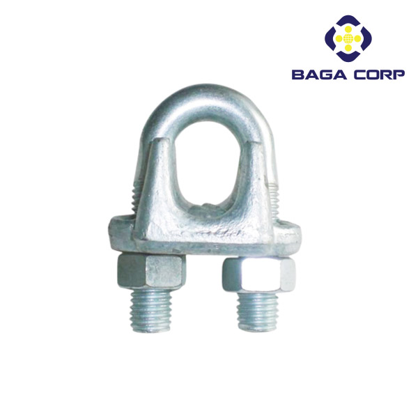 Stainless steel and steel cable clamp