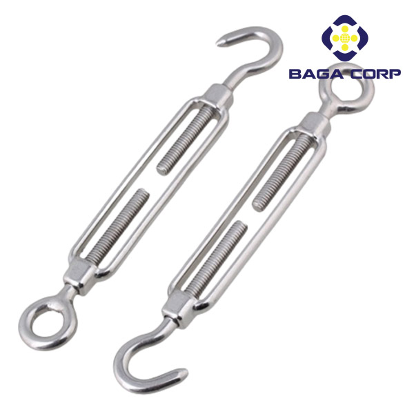 Stainless steel and steel turnbuckle