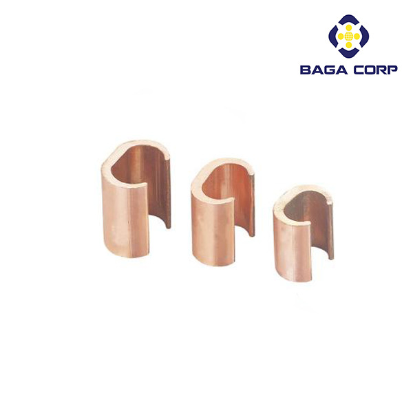 C-shaped copper clamp