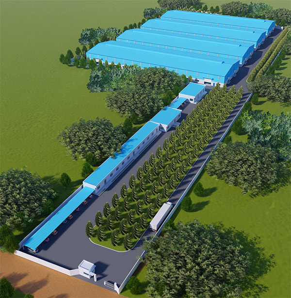 Prefabricated steel factory