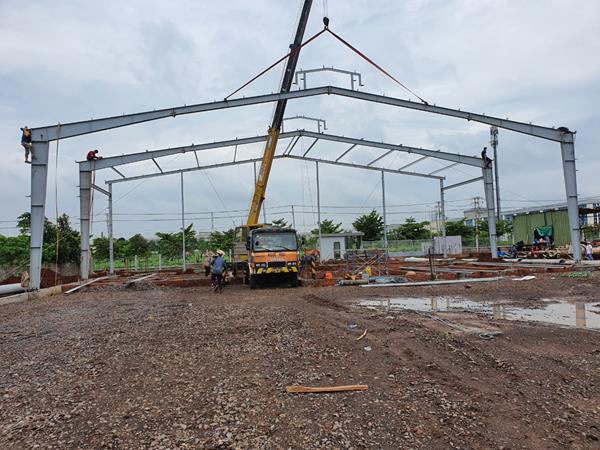 Prefabricated steel factory