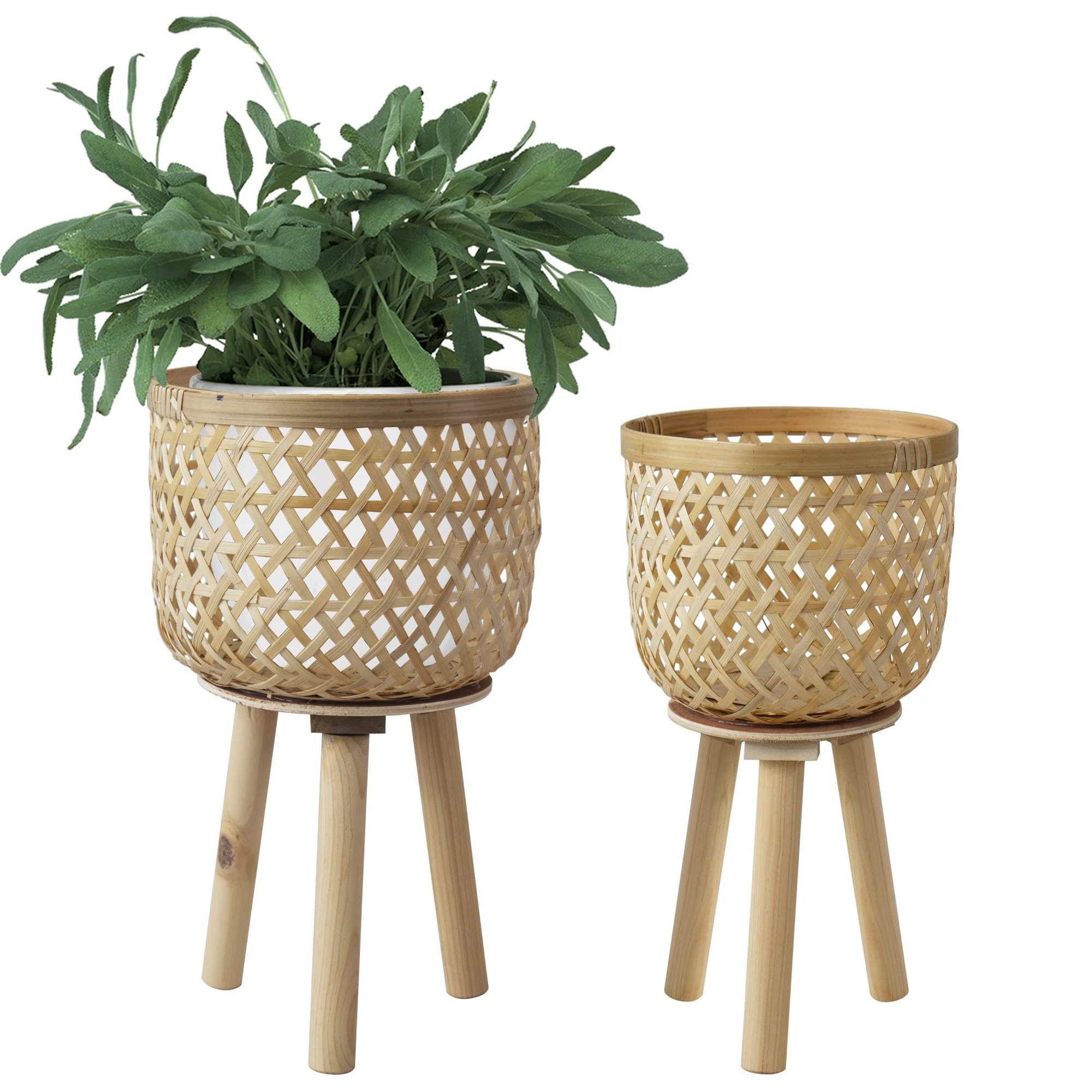 Rattan planter