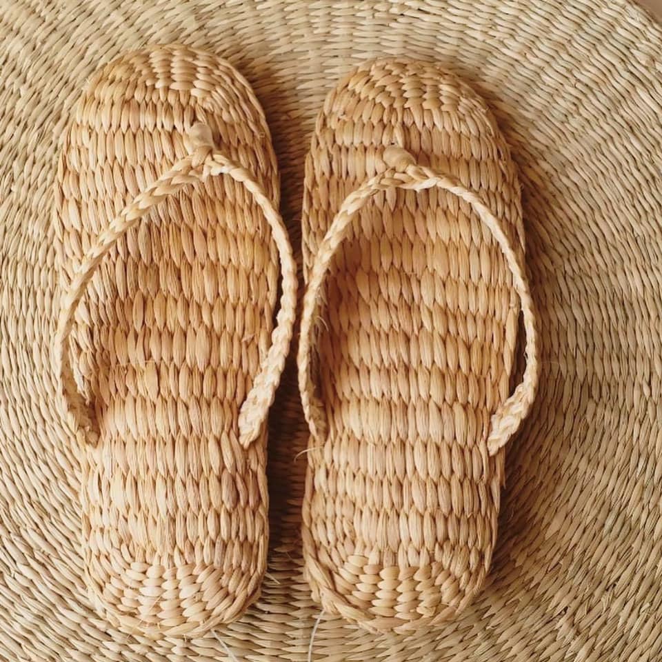Water hyacinth sandals