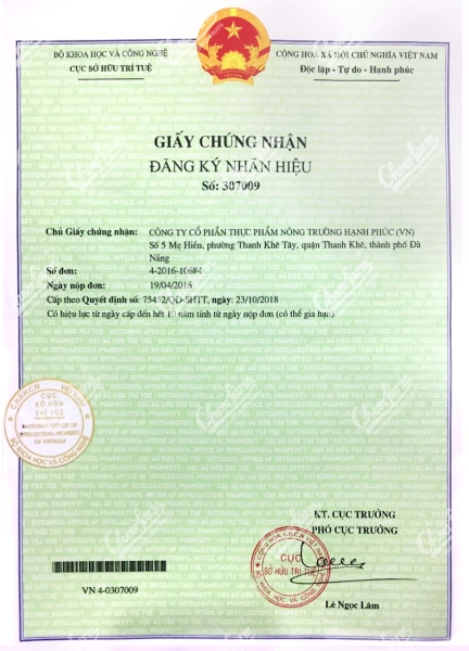 Trademark Registration Certificate