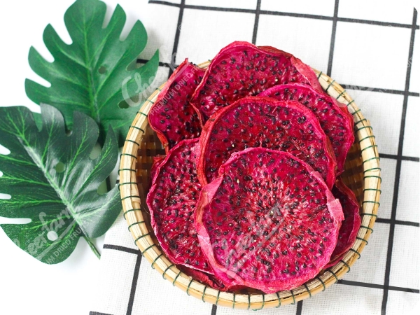 Dried red dragon fruit