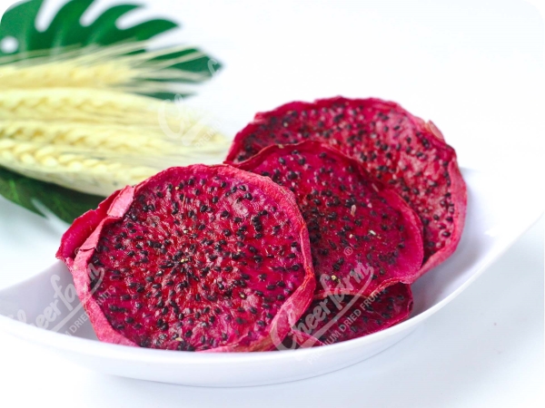 Dried red dragon fruit