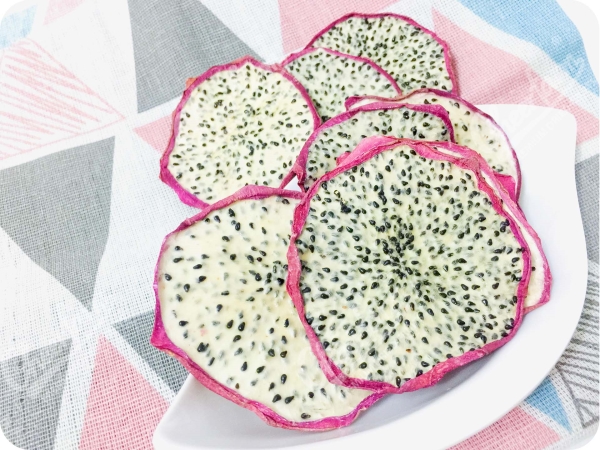 Dried white dragon fruit