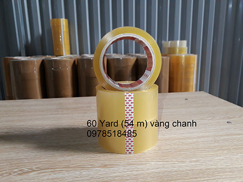 Lemon yellow adhesive tape