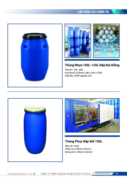 Plastic drum - 200L