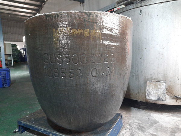 Crucible for melting metal