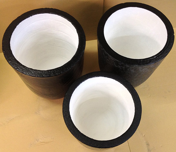 Crucible for melting metal