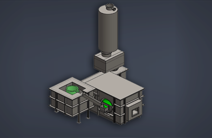 Furnace for melting zinc oxide