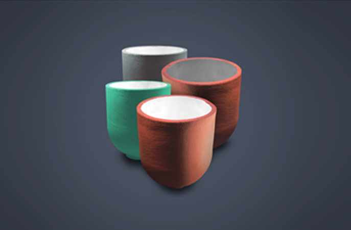 Metal crucible coating