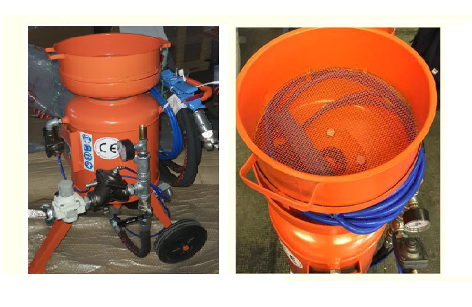 Flux injection and spraying machine