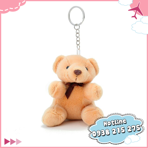 Processing plush keychains on request