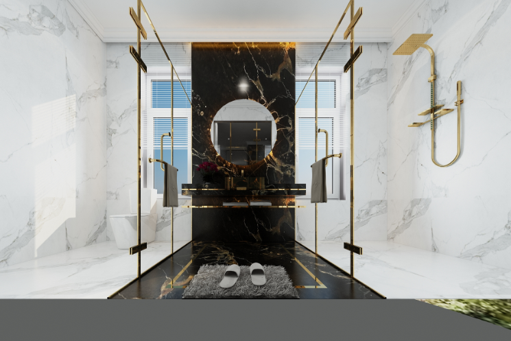 Plastic ceilings, walls, floors construction