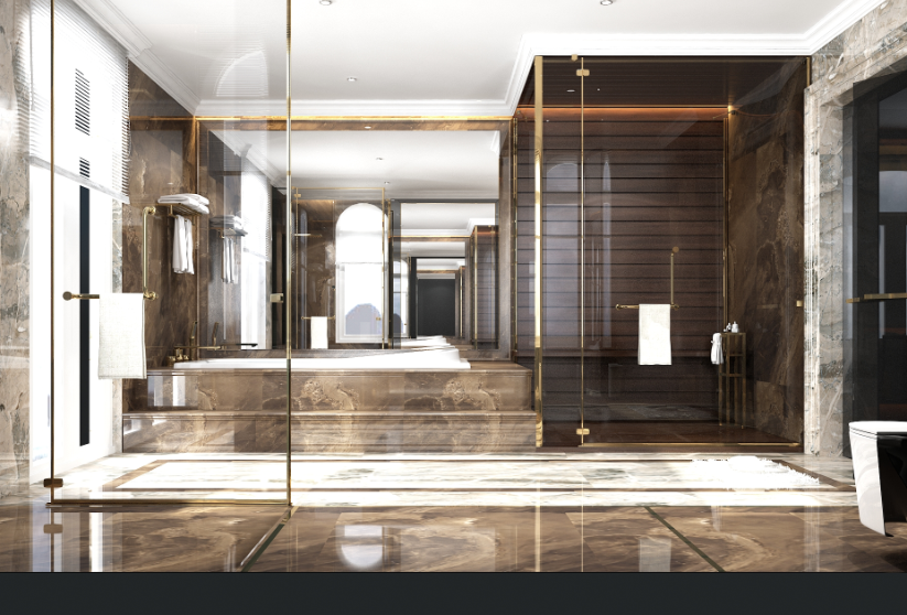 Plastic ceilings, walls, floors construction
