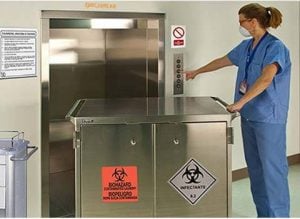 Medical garbage elevator