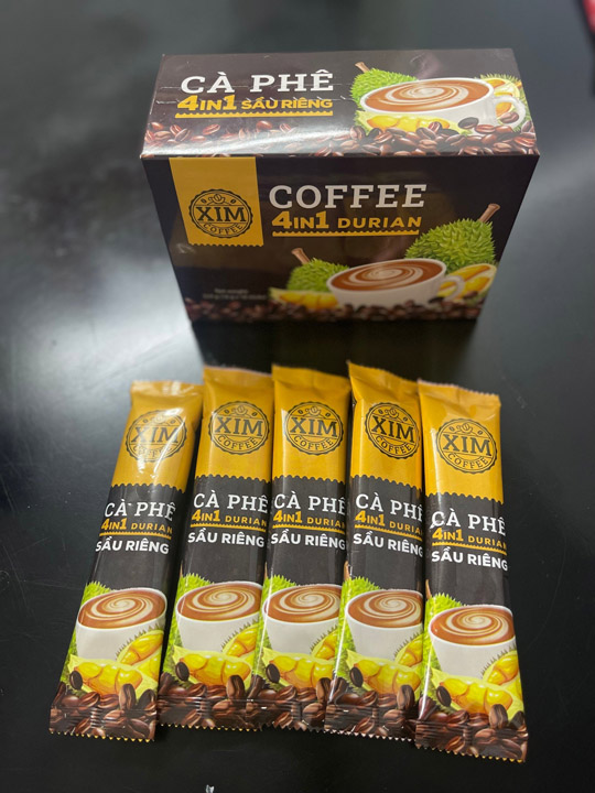 Durian flavour instant coffee processing