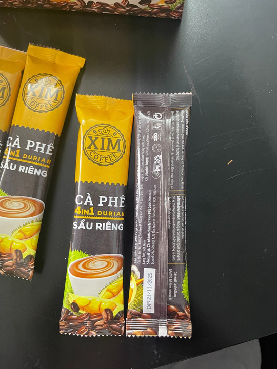 Durian flavour instant coffee processing