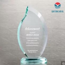 Commemorative glass plaque