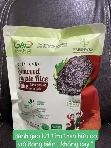 Seaweed purple rice cake