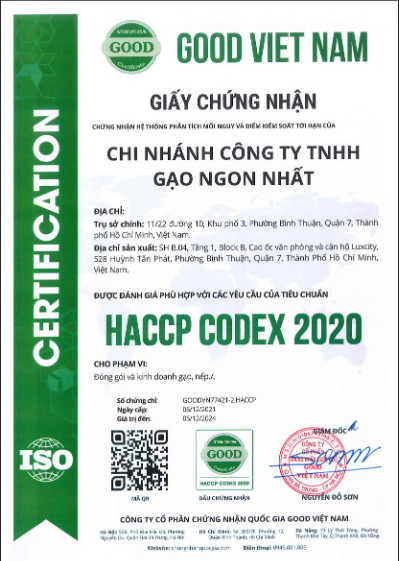 HACCP certification