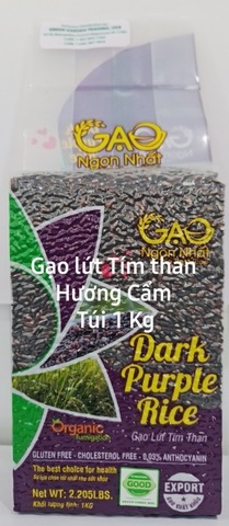 Exported purple rice