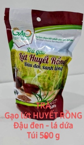 Brown rice and green black bean tea