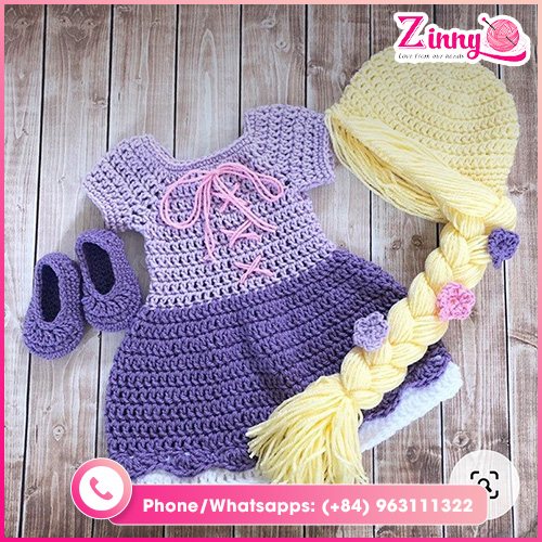 Crochet beanie and dress