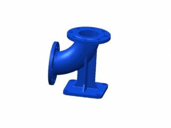 Double Flanged Duckfoot Bend