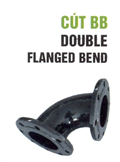 Double flanged bend