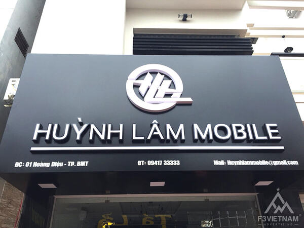 Phone store signboard
