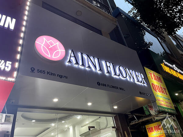 Flower shop signboard