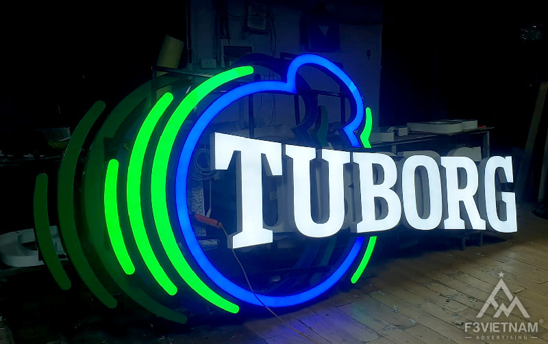 Processing 3D plexiglas signboard