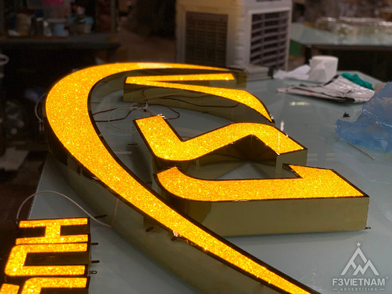 Processing 3D stainless steel signboard
