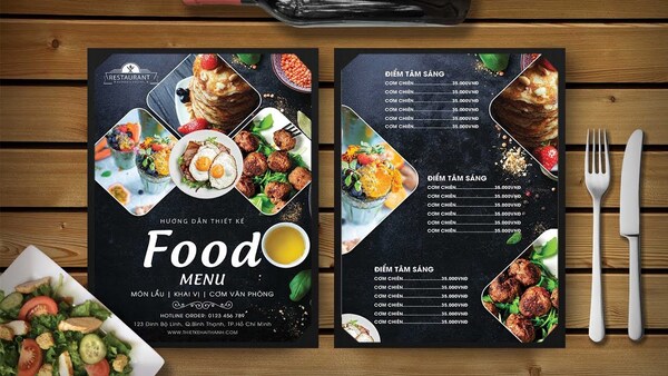 Restaurant menu printing