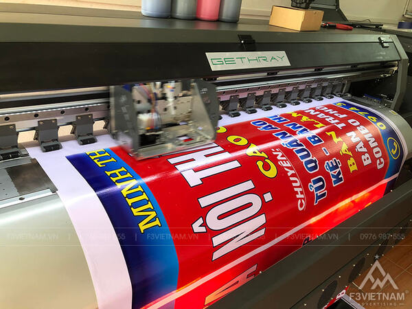 Advertising canvas printing