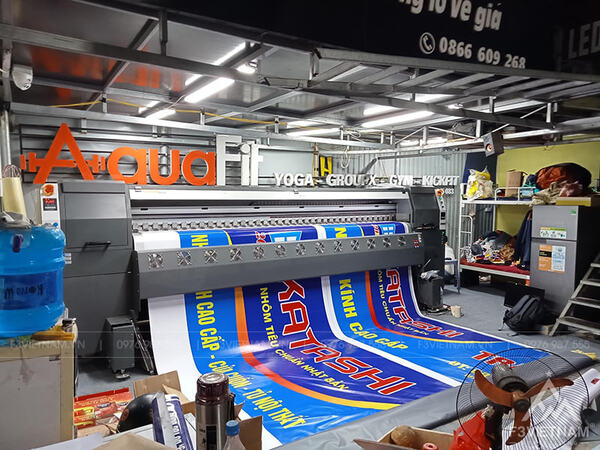 Advertising canvas printing