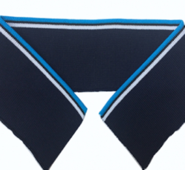 Heat-pressed Poly rib collar