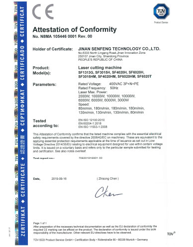 Certificates