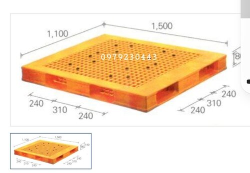 Plastic pallet 1200x1000mm