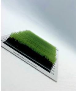 Black green eyelash